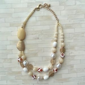 **SOLD** Elegant Chico’s asymmetric two-strand necklace